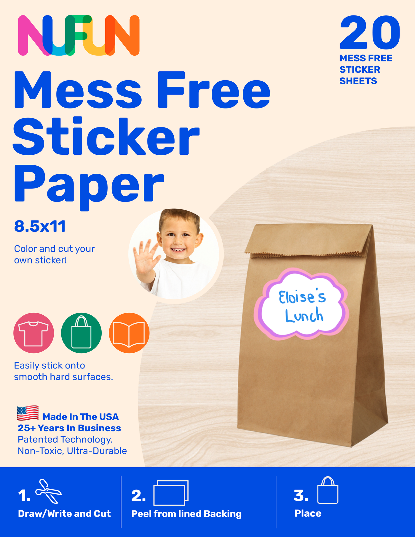 Mess Free Coloring Sticker Paper