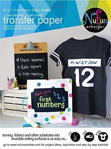 Chalkboard and Dry Erase Heat Transfer Paper - NuFun Activities