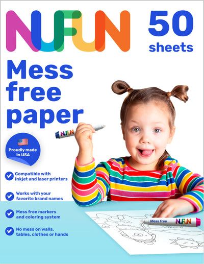 Mess Free Coloring - Blank Printable Sheets